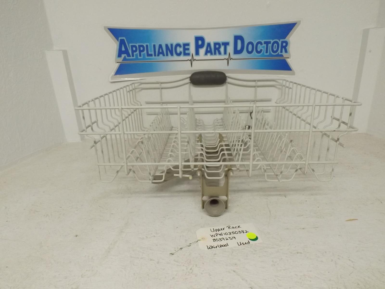 Whirlpool Dishwasher WPW10350382 8539234 Upper Dish Rack Used Whirlpool Dishwasher WPW10350382 8539234 Upper Dish Rack Used